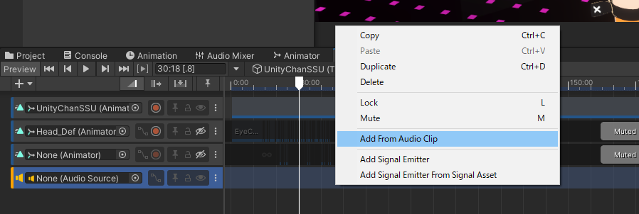 AudioTrackに曲を追加